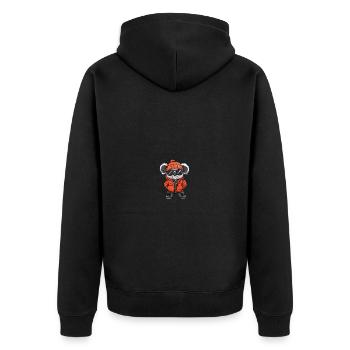 Koala Hiver - Veste à capuche bio Premium Unisexe - noir - Dos - Nico (187cm)