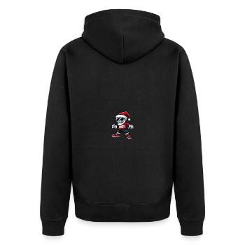 Squelette Noël Cool Noël - Veste à capuche bio Premium Unisexe - noir - Dos - Nico (187cm)