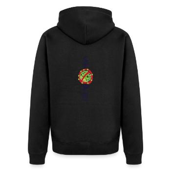 arrêter le virus - Veste à capuche bio Premium Unisexe - noir - Dos - Nico (187cm)