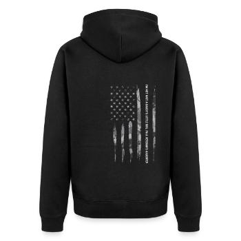 Je ne suis pas seulement le petit gi d’un papa... - Veste à capuche bio Premium Unisexe - noir - Dos - Nico (187cm)