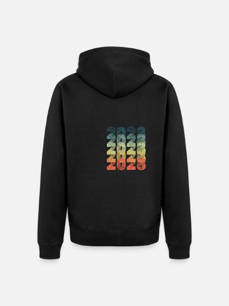 2028 2028 - Unisex Premium Organic Zip Hoodie - black
