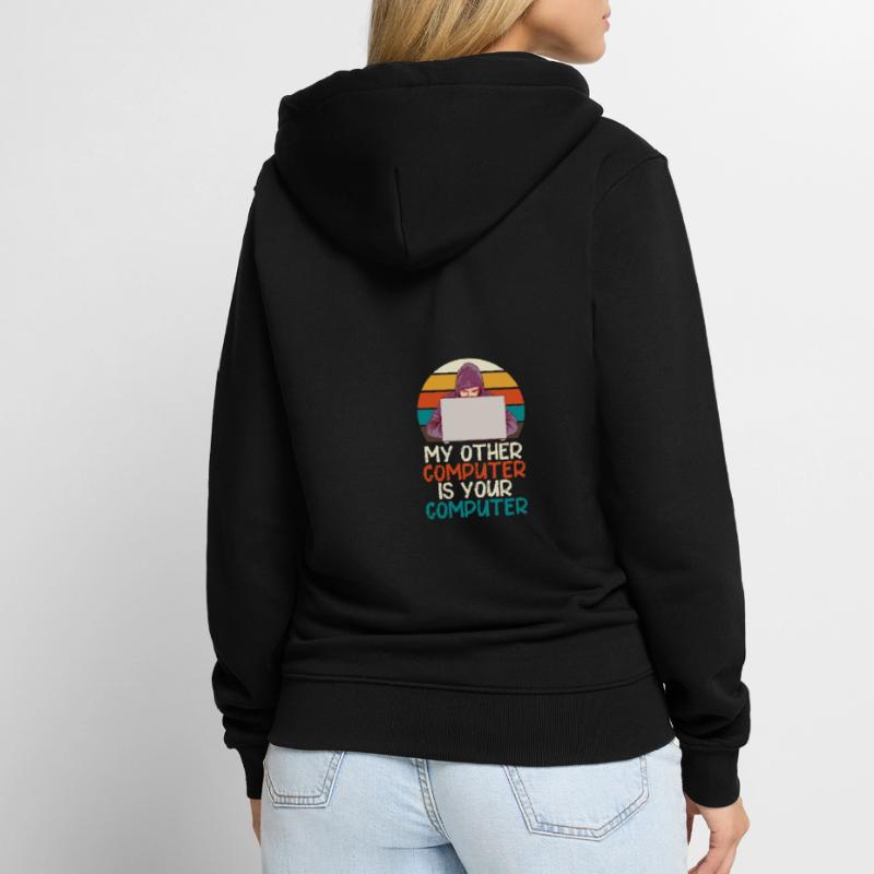 Programmierer Geek Computer Programmierung Coder L Unisex Premium Bio Zip Hoodie