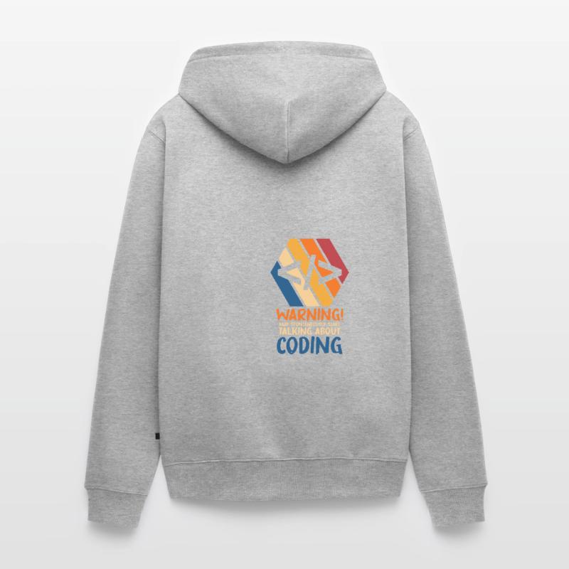 Programmer Geek Computer Programming Coder L Unisex Premium Organic Zip Hoodie