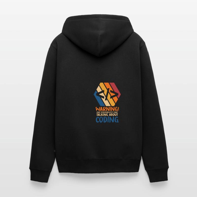 Programmierer Geek Computer Programmierung Coder L Unisex Premium Bio Zip Hoodie