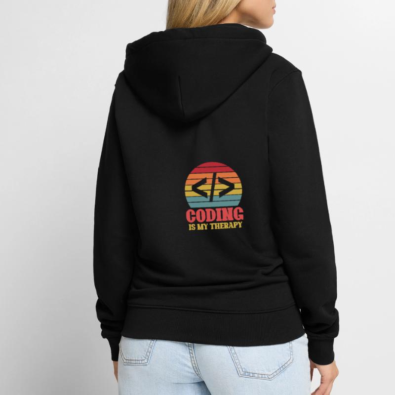 Programmer Geek Computer Programming Coder L Unisex Premium Organic Zip Hoodie