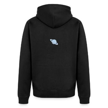 Système solaire - Planètes - Espace - Veste à capuche bio Premium Unisexe - noir - Dos - Nico (187cm)