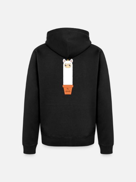 Organic alpaca - Unisex Premium Organic Zip Hoodie - black