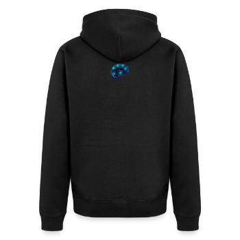 Voies du cerveau cerveau neurones bleu smart - Veste à capuche bio Premium Unisexe - noir - Dos - Nico (187cm)