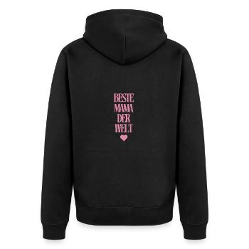 Meilleure maman du monde - Veste à capuche bio Premium Unisexe - noir - Dos - Nico (187cm)