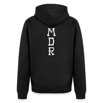 MORT DE RIRE !  - Veste à capuche bio Premium Unisexe - noir - Dos - Nico (187cm)