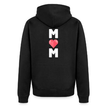 Funny Mom Grandma Mother's Day Gift Design Humor - Unisex Premium Organic Zip Hoodie - black - Back - Nico (187cm)