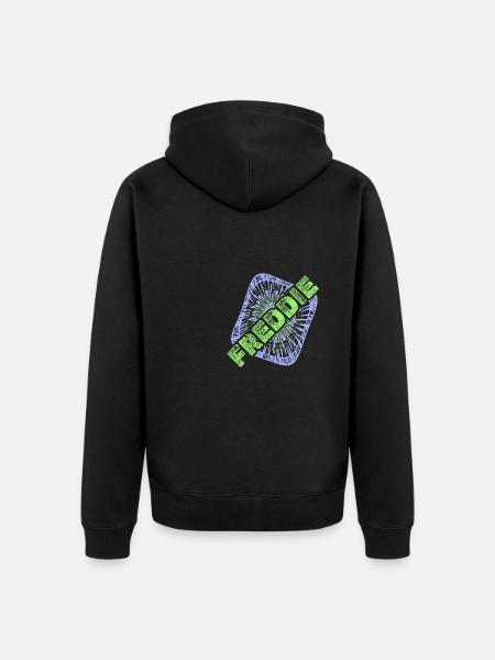 Name Vorname Freddie - Ekologisk premiumluvjack unisex - svart