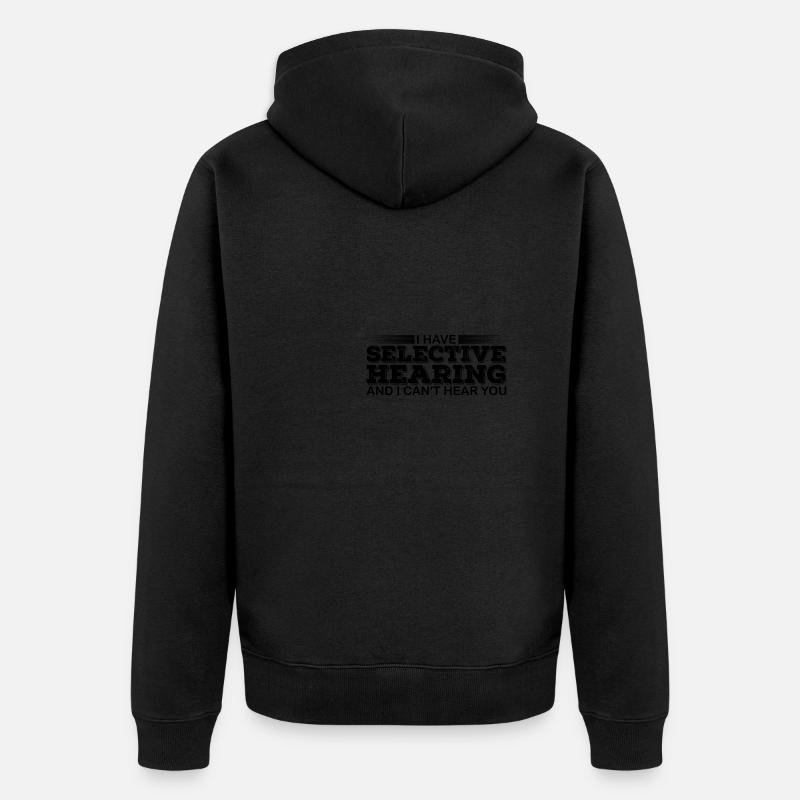 Audition sélective Mauvais auditeurs Collègue - Veste à capuche bio Premium Unisexe - noir