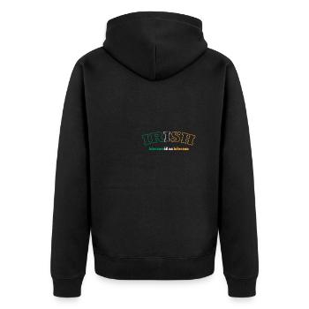 St Patrick's Day Funny Irish Drinking Team - Veste à capuche bio Premium Unisexe - noir - Dos - Nico (187cm)