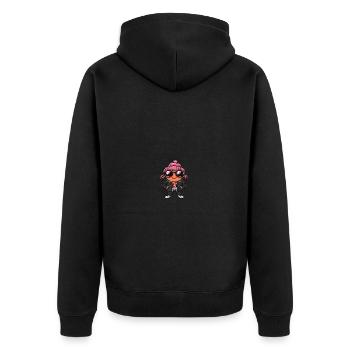 Crabe Crabe Hiver - Veste à capuche bio Premium Unisexe - noir - Dos - Nico (187cm)