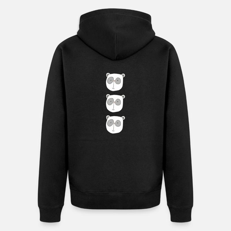 Koala Bear Triple - Veste à capuche bio Premium Unisexe - noir