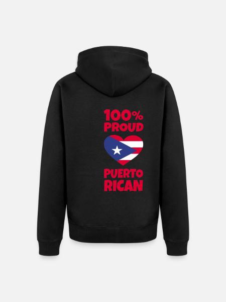 Puerto Ricans - Unisex Premium Organic Zip Hoodie - black