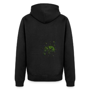 Fourmilier - Zoo - Conservation de la nature - Veste à capuche bio Premium Unisexe - noir - Dos - Nico (187cm)