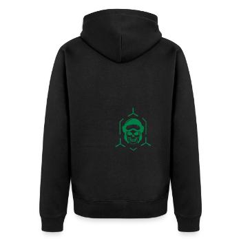 Avion - Veste à capuche bio Premium Unisexe - noir - Dos - Nico (187cm)