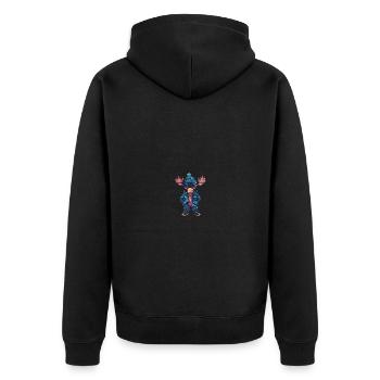 Orignal d’hiver - Veste à capuche bio Premium Unisexe - noir - Dos - Nico (187cm)