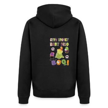 Mignon Spooky Baby Dino Halloween Boo 3 - Veste à capuche bio Premium Unisexe - noir - Dos - Nico (187cm)