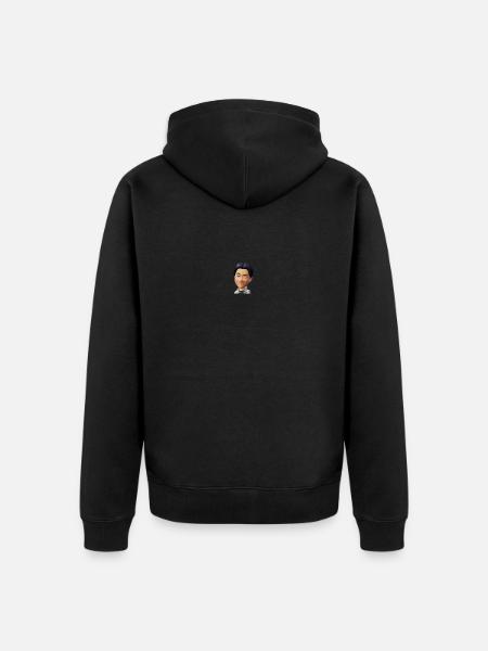 JONNY-CASH - Unisex Premium Bio Zip Hoodie - Schwarz