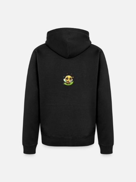 Bee Cartoon 7 - Unisex Premium Organic Zip Hoodie - black
