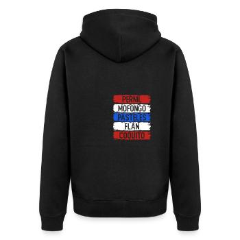 Pernil Mofongo Cuisine portoricaine - Veste à capuche bio Premium Unisexe - noir - Dos - Nico (187cm)