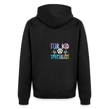 Pour Kid Specialist Pour Pet Sitter Vétérinaire Assistant - Veste à capuche bio Premium Unisexe - noir - Dos - Nico (187cm)