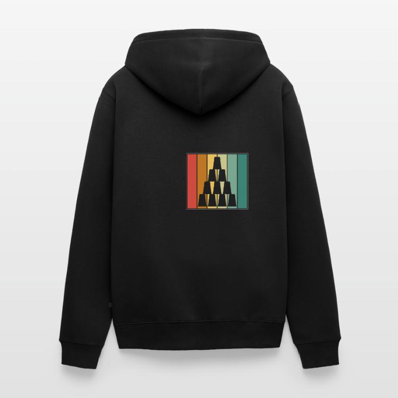 Stack Pyramide Sport Speed Cup Stacker Stacking Unisex Premium Bio Zip Hoodie