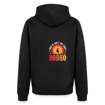 Ce n’est pas mon premier rodéo western - Veste à capuche bio Premium Unisexe - noir - Dos - Nico (187cm)