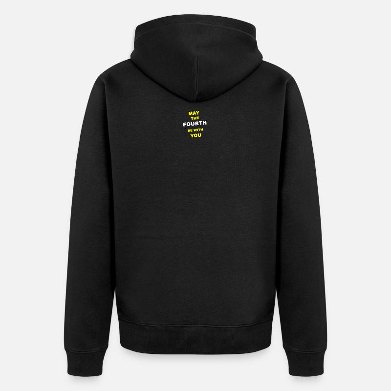 may the fourth be with you - Veste à capuche bio Premium Unisexe - noir
