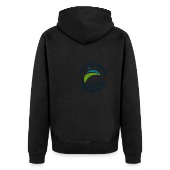 Golf Tee-Riffic Lover Funny Golfing - Unisex Premium Organic Zip Hoodie - black - Back - Nico (187cm)