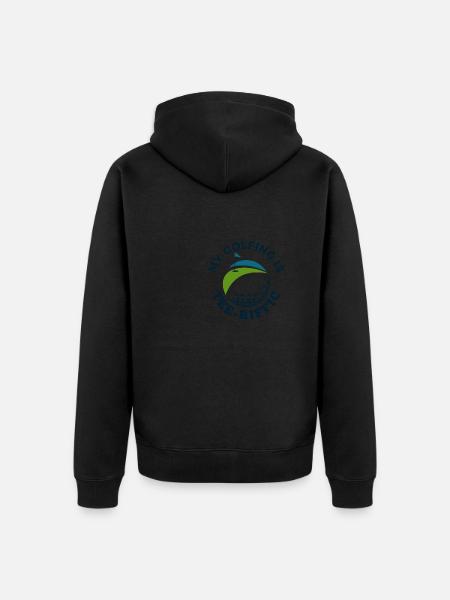 Golf Tee-Riffic Lover Funny Golfing - Veste à capuche bio Premium Unisexe - noir