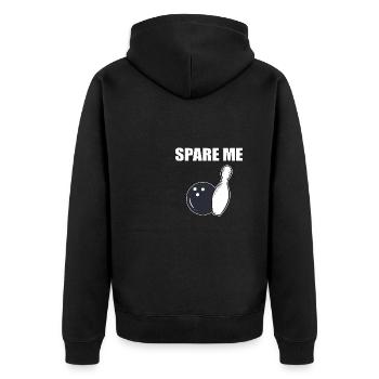 Spare me Hobbyist Gift - Unisex Premium Organic Zip Hoodie - black - Back - Nico (187cm)