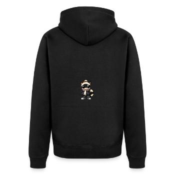 Skunk Hiver - Veste à capuche bio Premium Unisexe - noir - Dos - Nico (187cm)