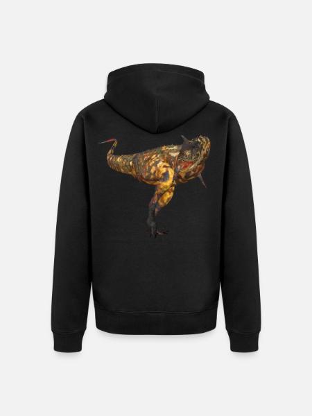 Carnotaurus - Unisex Premium Organic Zip Hoodie - black