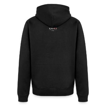 Christmas Loading - Unisex Premium Bio Zip Hoodie - Schwarz - Hinten - Nico (187cm)