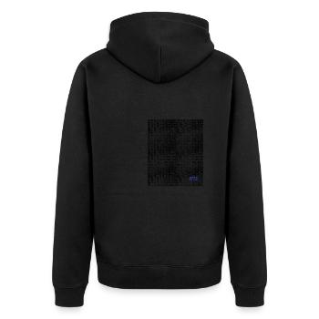 1973 - 50. Geburtstag, Jahrestag, Hochzeitstag - Unisex Premium Bio Zip Hoodie - Schwarz - Hinten - Nico (187cm)