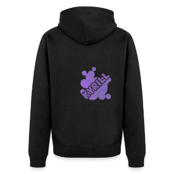 Pet for Kirill First name Animal - Unisex Premium Organic Zip Hoodie - black - Back - Nico (187cm)