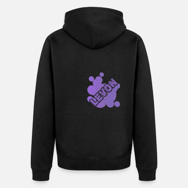 Levon comme prénom - Veste à capuche bio Premium Unisexe - noir