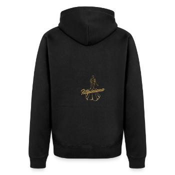 Philippinen Filipina Stolz Kleid Pinay I Geschenk - Unisex Premium Bio Zip Hoodie - Schwarz - Hinten - Nico (187cm)