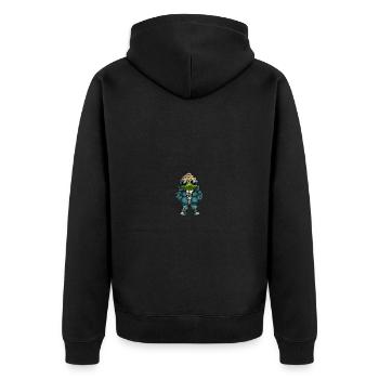 Grenouille Hiver BD - Veste à capuche bio Premium Unisexe - noir - Dos - Nico (187cm)