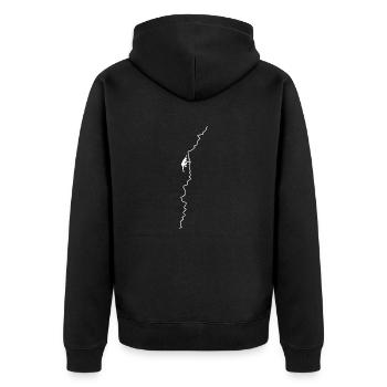 Escalade, escalade, montagne, alpinisme - Veste à capuche bio Premium Unisexe - noir - Dos - Nico (187cm)