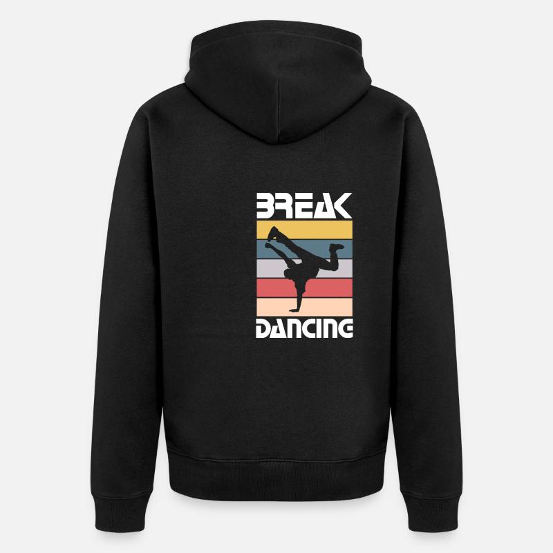 Break Dancing - Funny Break Dancing Team - Unisex Premium Bio Zip Hoodie - Schwarz