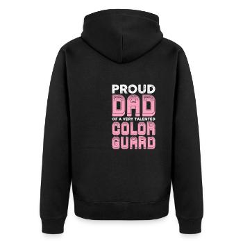 fier papa d’un garde de couleur très talentueux Design - Veste à capuche bio Premium Unisexe - noir - Dos - Nico (187cm)