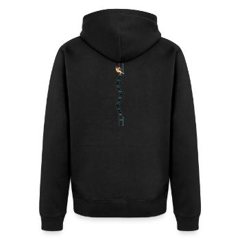 climbing ladder climbing ladder cycling mountain s - Unisex Premium Organic Zip Hoodie - black - Back - Nico (187cm)