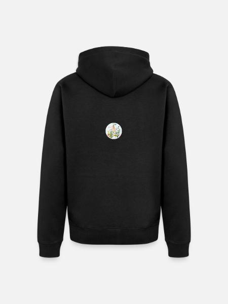 Meerestiere - Unisex Premium Bio Zip Hoodie - Schwarz