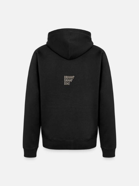 Fahrrad - Unisex Premium Bio Zip Hoodie - Schwarz