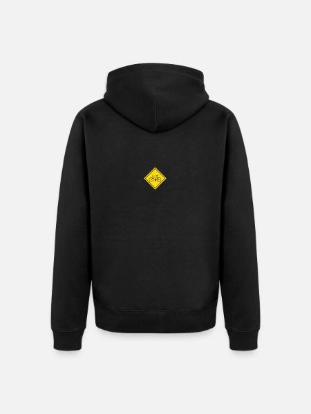 Fahrrad - Unisex Premium Bio Zip Hoodie - Schwarz